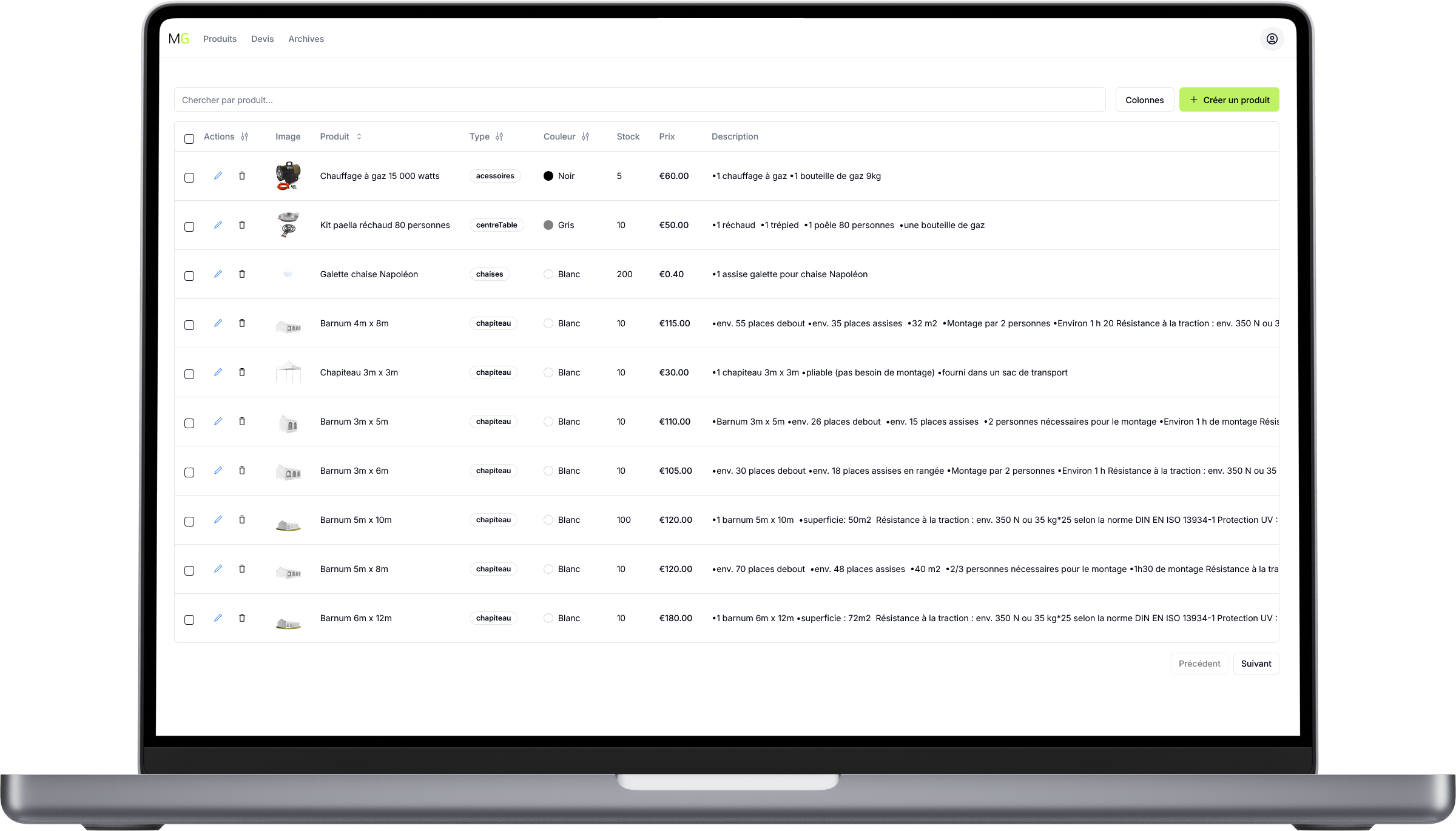 MGE Dashboard mac preview