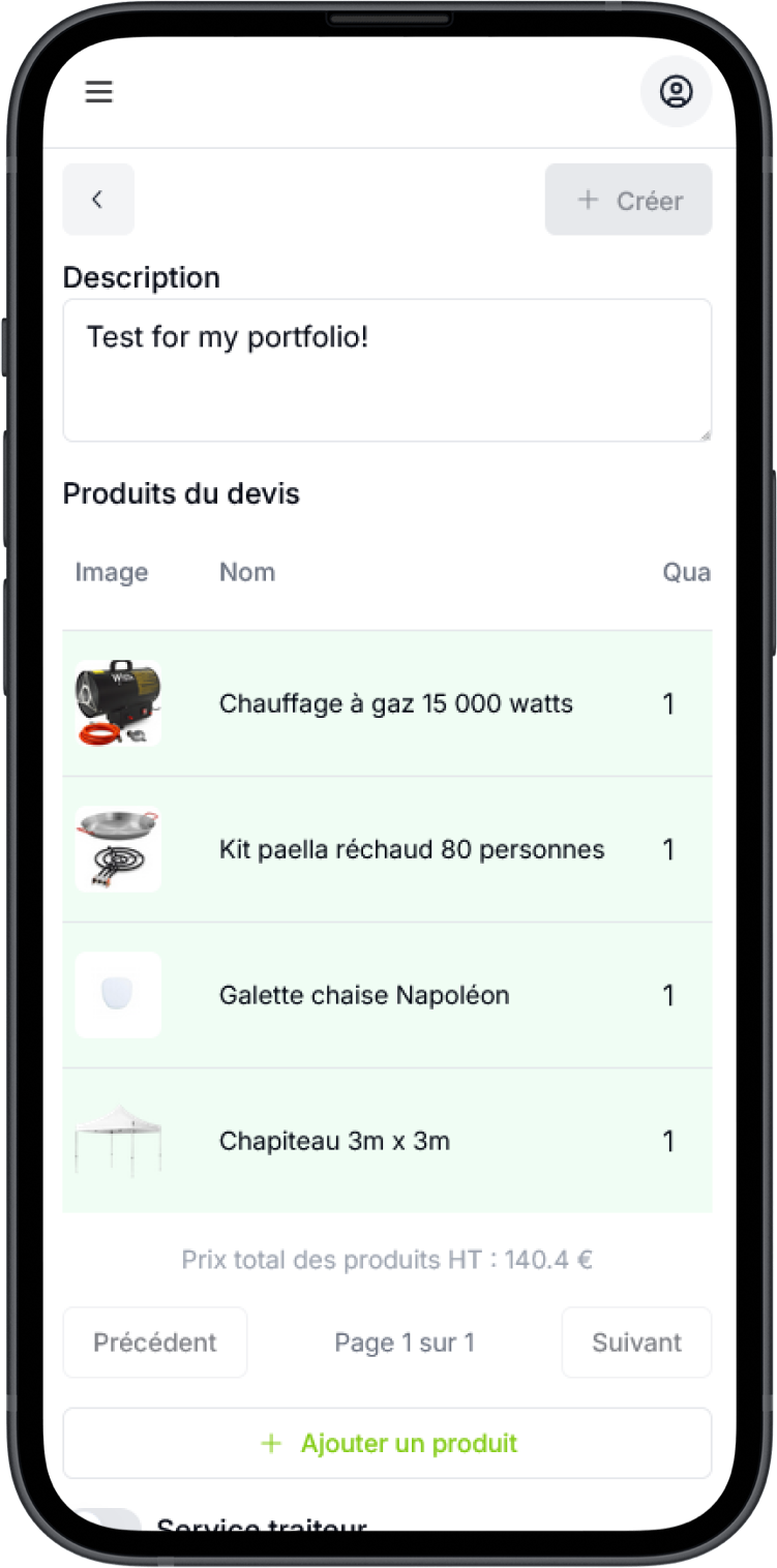 MGE Dashboard mobile preview 2
