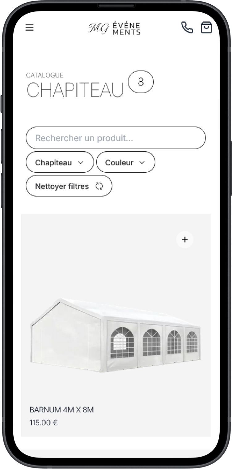 MG Événements mobile preview 2